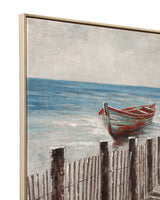 Camden Marsh Framed Canvas - Gray / Blue