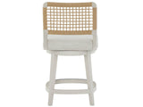 Oasis - Shoreline Swivel Counter Stool - White / Light Brown