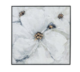 Dogwood - Canvas Art - Pearl Silver