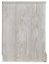 Paxberry - One Drawer Night Stand - Open Cubby - Whitewash
