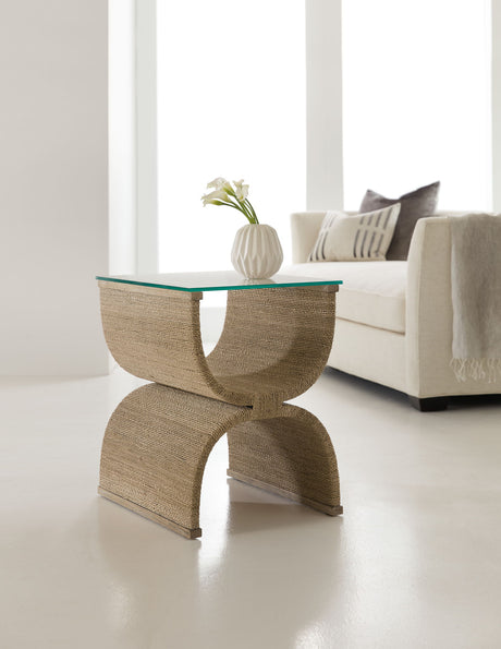 Melange - Lenny Woven End Table