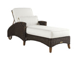 Island Estate Lanai - Chaise Lounge - Dark Brown / White