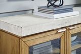 Adanworth - Accent Cabinet - Light Brown / Gray