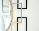 Oceanal - Black / Gold Finish - Accent Mirror