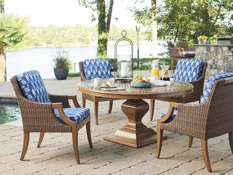 Harbor Isle - Round Dining Table - Dark Brown