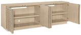 Geometry - Entertainment Console - Polished Limestone