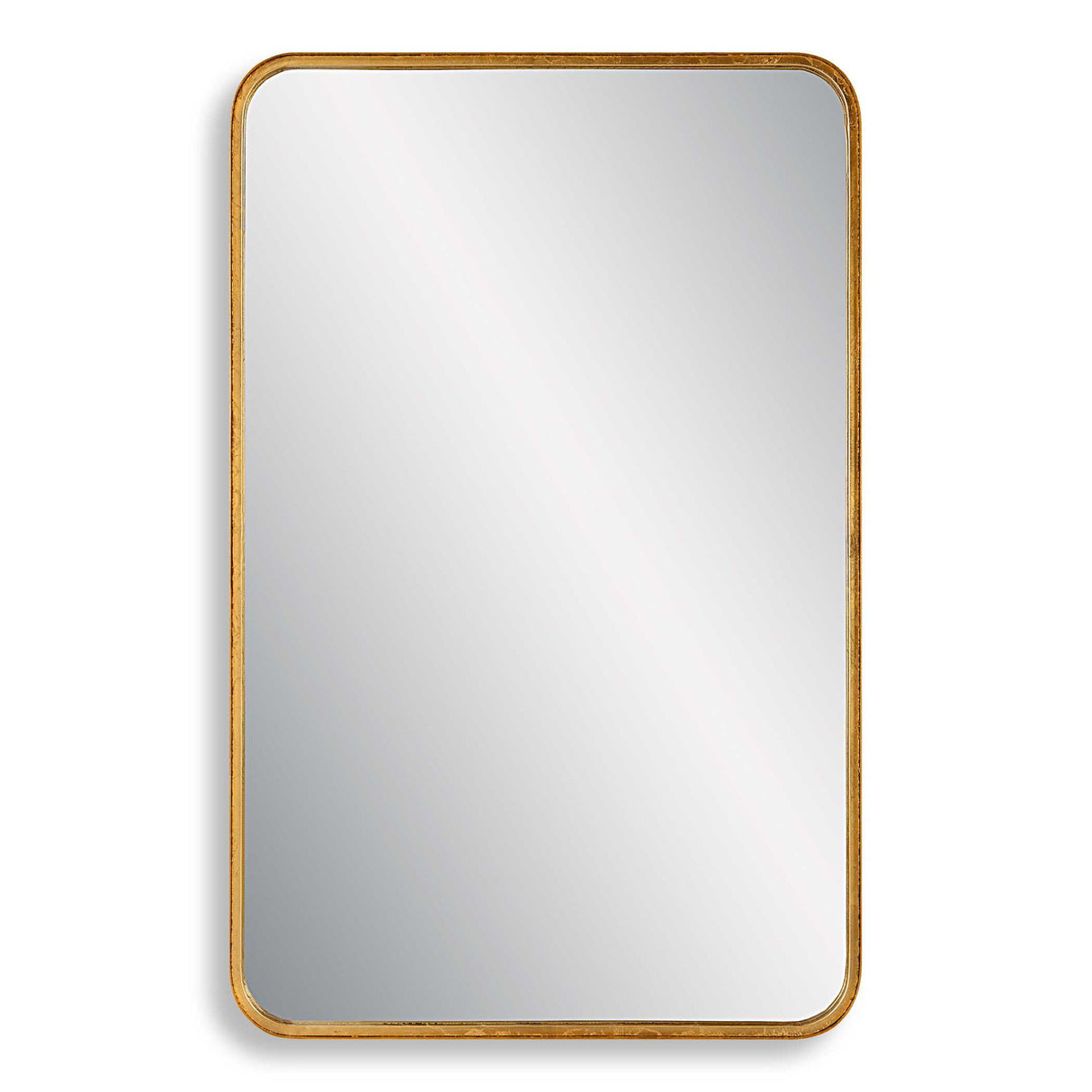 Rounded Corners Mirror - Gold Leaf