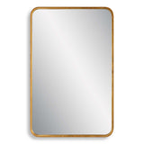 Rounded Corners Mirror - Gold Leaf
