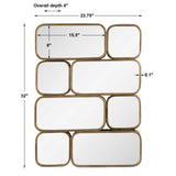 Canute - Modern Mirror - Gold