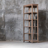 Delancey - Weathered Oak Etagere - Brown, Dark