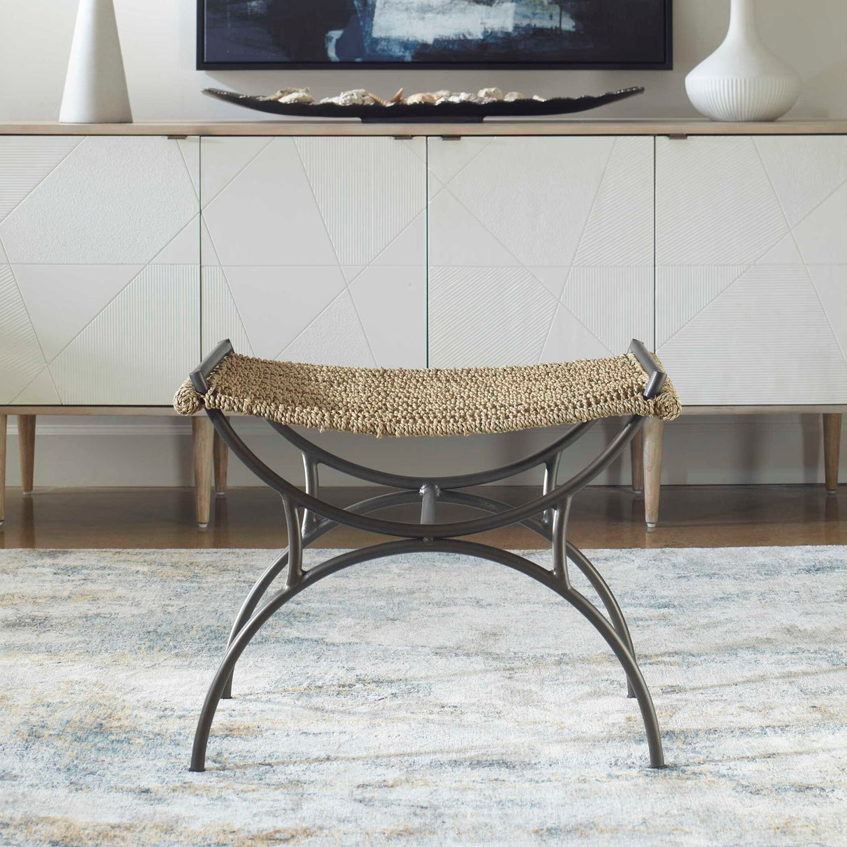 Playa - Seagrass Small Bench - Black