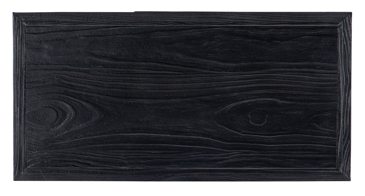 Linville Falls - Shou Sugi Ban 2-Drawer Nightstand - Black