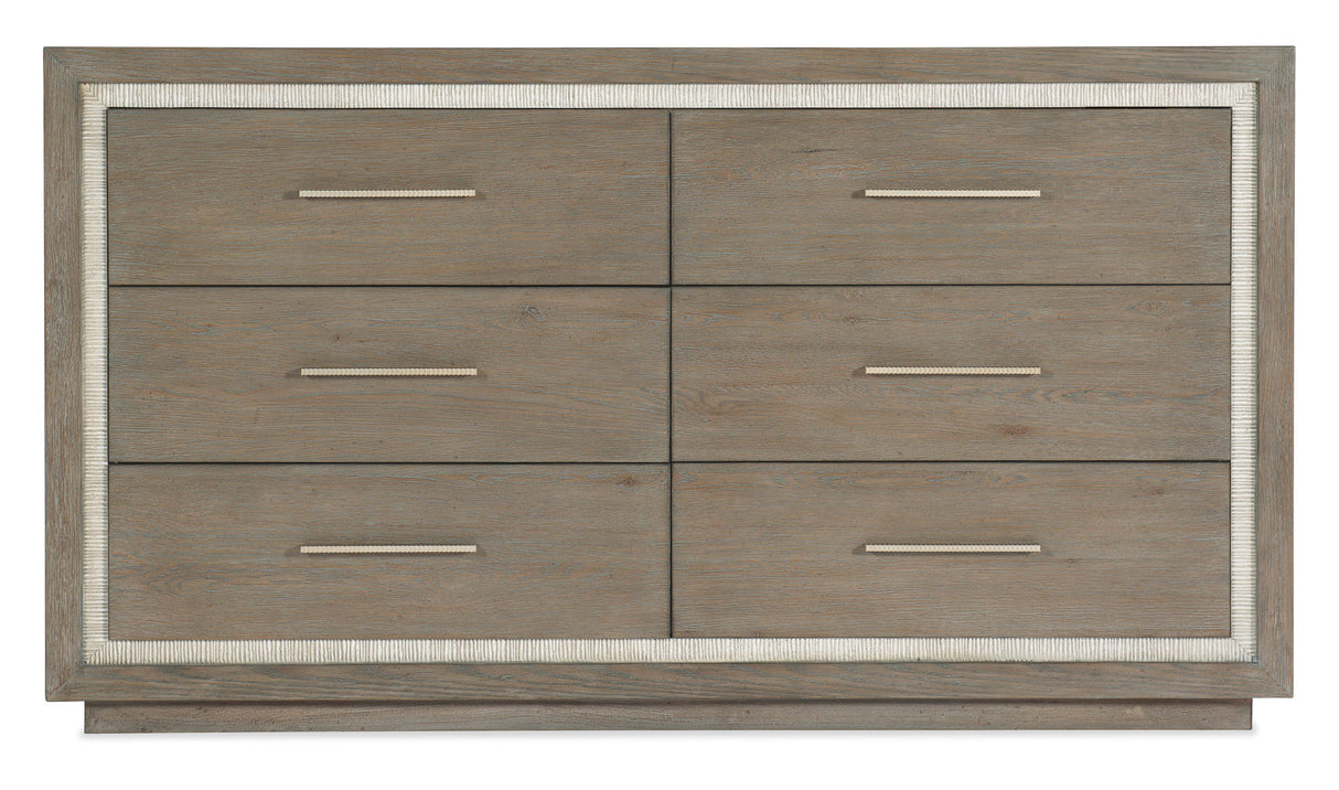 Serenity - Mainstay 6-Drawer Dresser - Gray