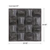 Pickford - Wood Wall Decor - Gray, Dark