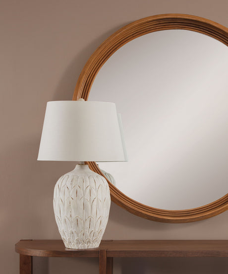 Deveron - Table Lamp - Distressed Cream