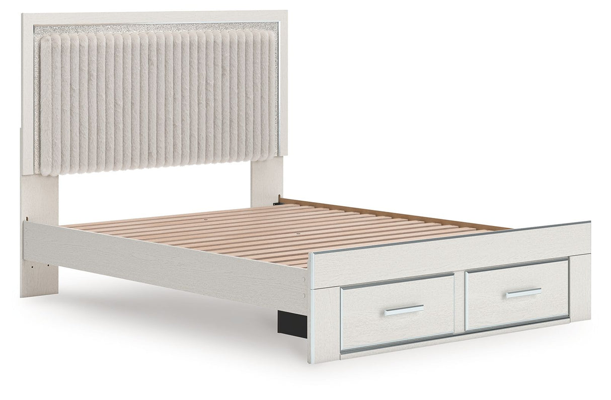 Zuraleus - Upholstered Panel Platform Storage Bed