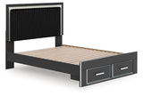 Zuraleus - Upholstered Panel Platform Storage Bed