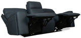 MS - Riverton Power Sofa With Power Headrest And Lumbar - Black