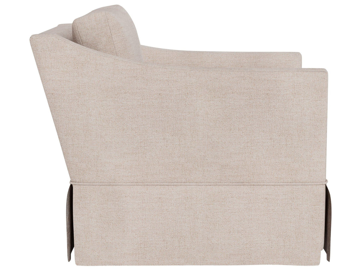 Asher - Skirted Swivel Chair, Special Order - Beige