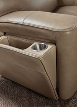 MS - Riverton Power Gliding Recliner With Power Headrest And Lumbar - Brown