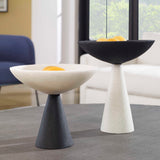 Antithesis - Marble Bowls, Set Of 2 - Black & White