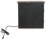 Tyler Creek - Grayish Brown / Black - Chair Side End Table