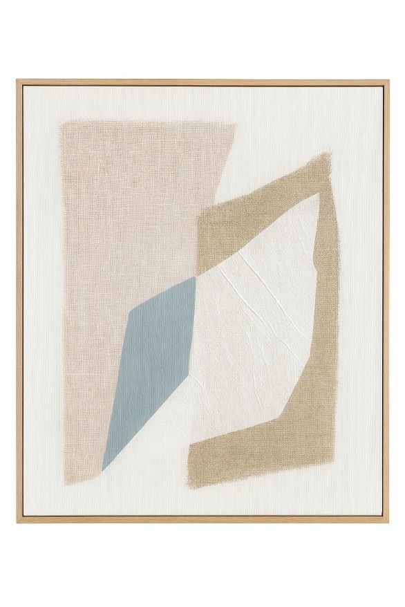 Framed Canvas Balanced Elements - Natural