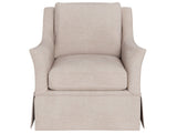 Henri - Skirted Swivel Chair, Special Order - Beige