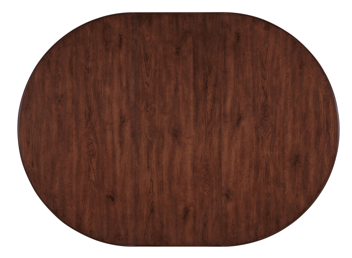 Charleston - Round Pedestal Dining Table With 1-20" leaf - Dark Brown