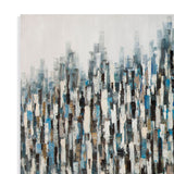 Blue Lines Canvas Art - Blue