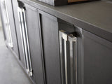 Studio Designs - Anthology Linen Long Media Console - Dark Gray