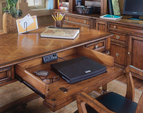 Brookhaven - Leg Desk - Light Brown