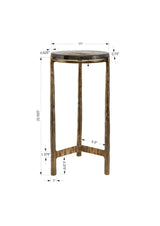 Eternity - Brass Accent Table - Bronze