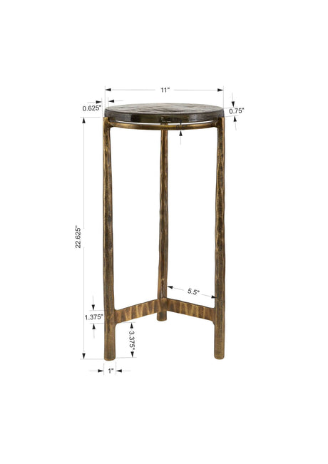 Eternity - Brass Accent Table - Bronze