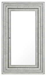 Melange - Glamour Floor Mirror With Jewelry Armoire Storage - Champagne