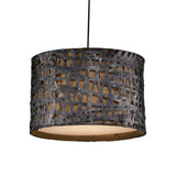 Alita - Drum Pendant - Aged Black
