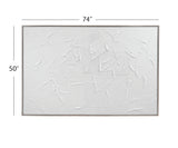 Paradisio Framed Canvas - White
