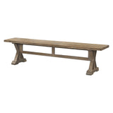 Stratford - Salvaged Wood Bench - Brown, Dark