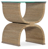 Melange - Lenny Woven End Table - Light Brown