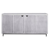 Checkerboard - 4 Door Cabinet - Gray