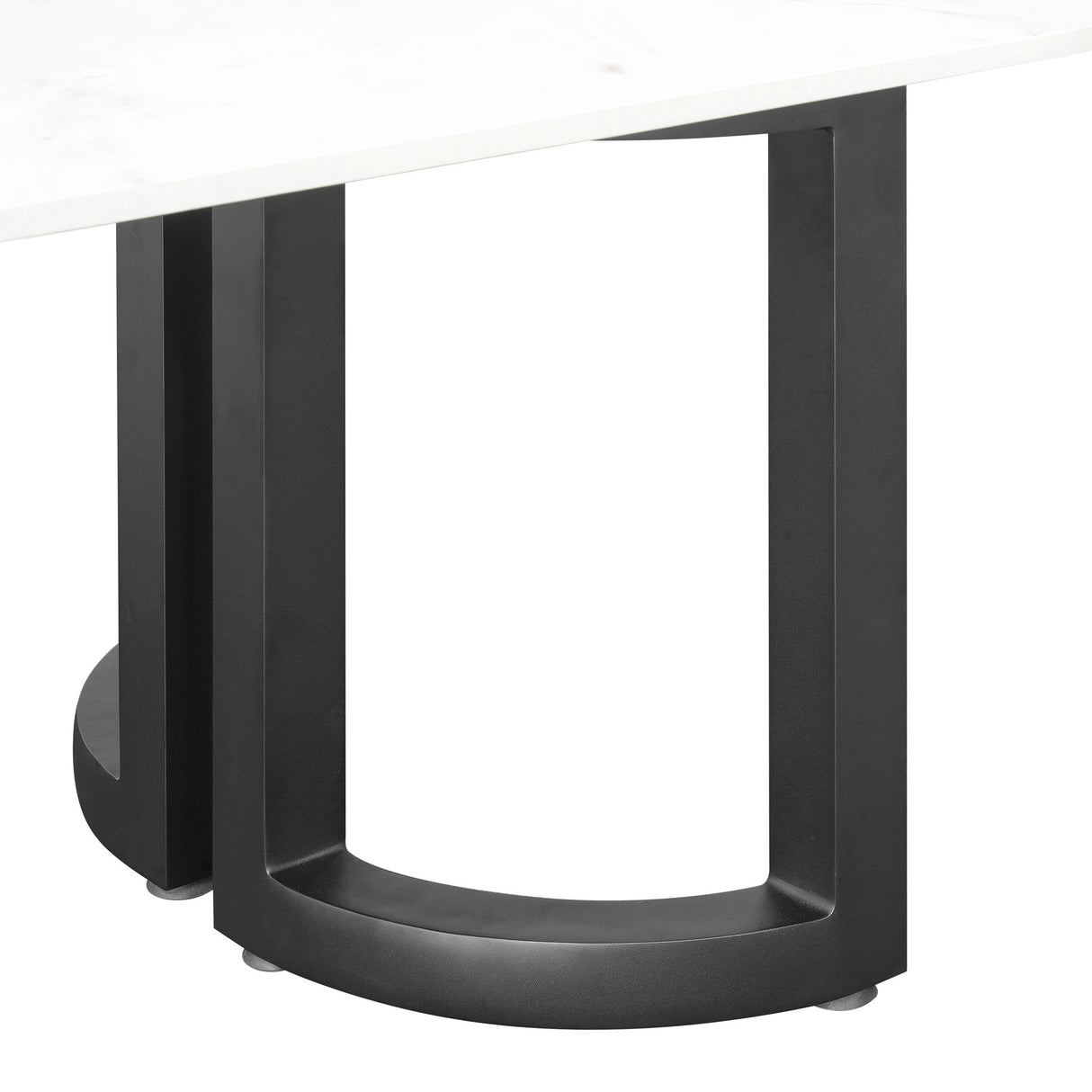 Malibu - 96" Dining Table - Black / White