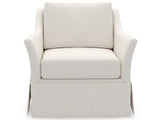 Madison - Skirted Swivel Chair, Special Order - White