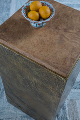 Simpatico - Simpatico Metal Base Spot Table - Light Brown