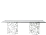 Oasis - Coral Rectangle Dining Table - White