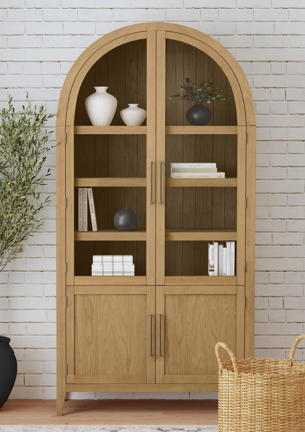 Fynn - Display Cabinet - Blonde Tan