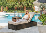 Coastline Bay - Brown - Chaise Lounge With Cushion