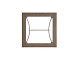 Laguna - Bluff Metal And Glass End Table - Dark Brown