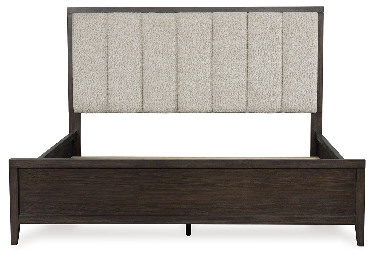 Westonfort - California King Upholstered Panel Bed - Espresso