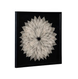 Translucent Leaf Wall Art - Black / Beige
