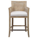 Encore - Counter Stool, Natural - White & Light Brown